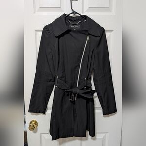 Black Rivet Black Trench Coat for Women Size small